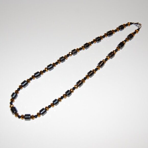 2 Pcs,Necklace,Bracelet,Magnetic Necklace,Magnetic Bracelet,Glass,Magnetic Beads - Picture 3 of 4